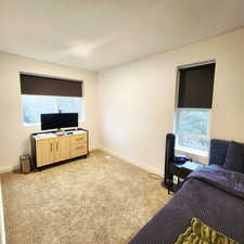 Office area in primary bedroom