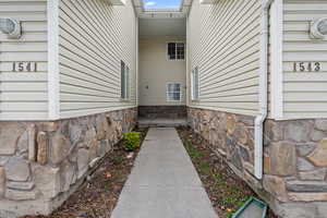 View of exterior entry