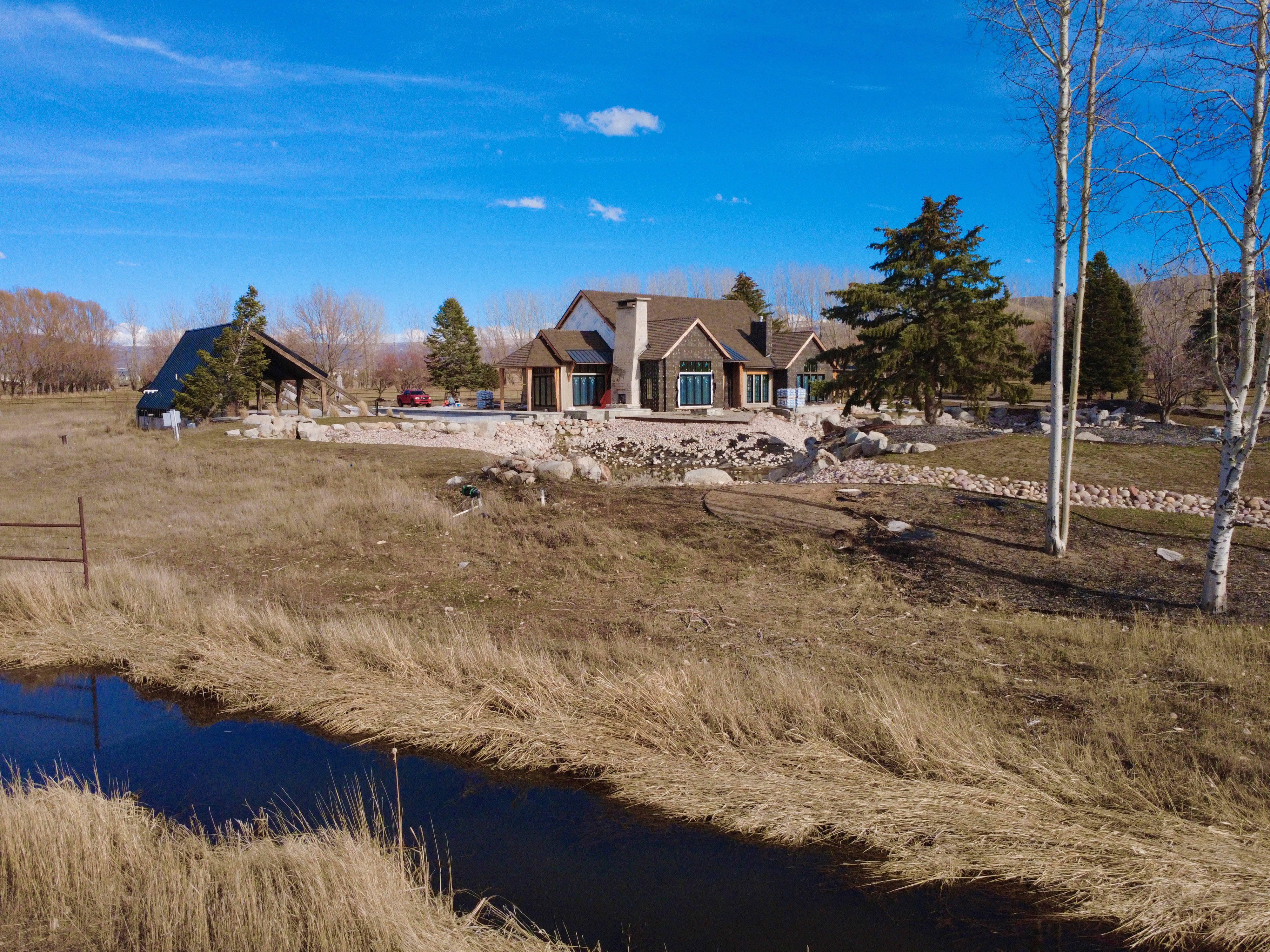 View of yard featuring a water view