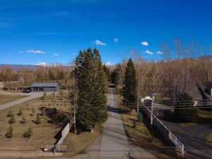 View of road featuring sidewalks