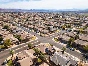 Aerial view of mountains