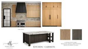 Kitchen featuring double oven range, light stone countertops, tasteful backsplash, a kitchen breakfast bar, and modern cabinets