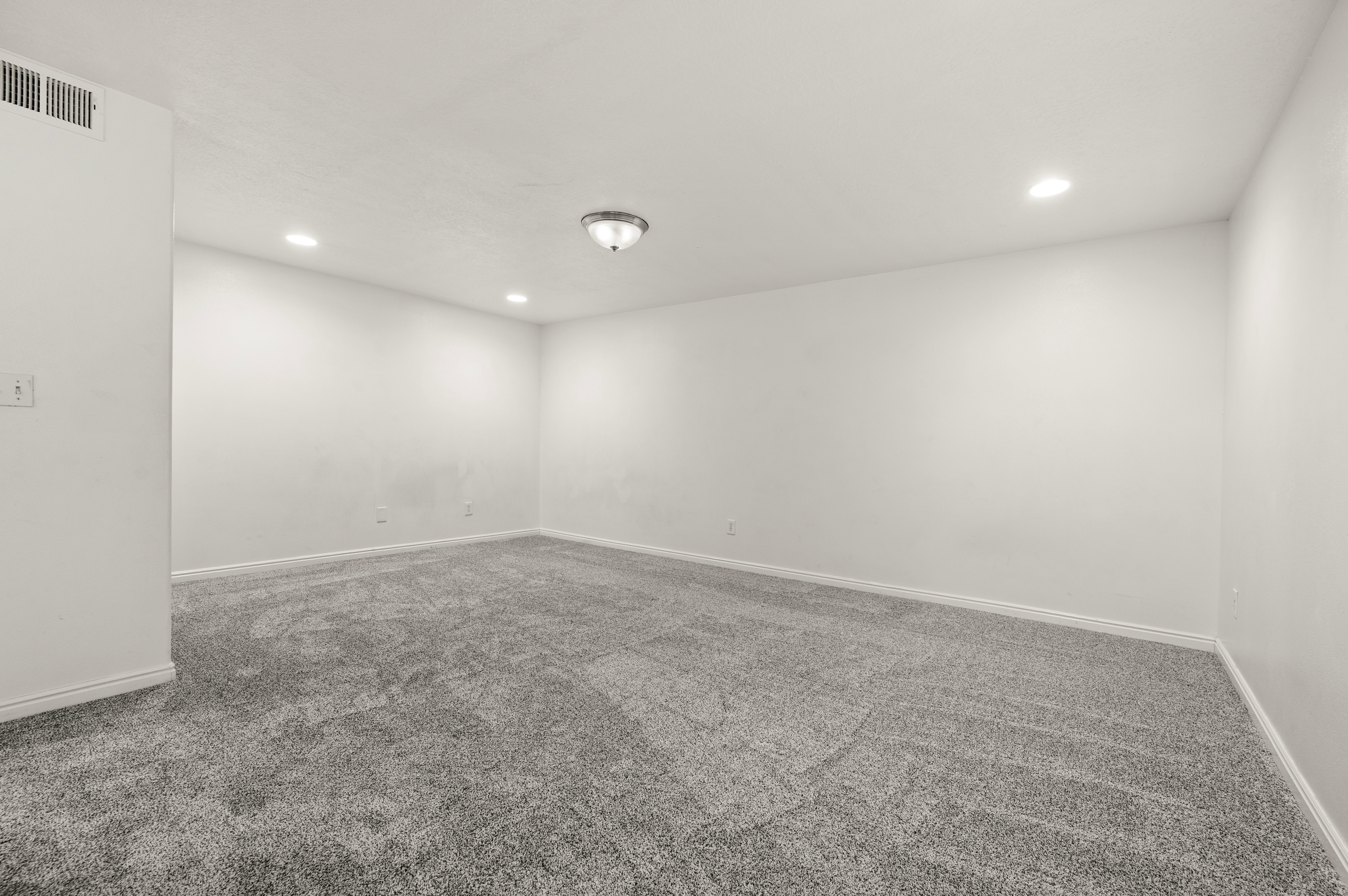 Large family room in basement