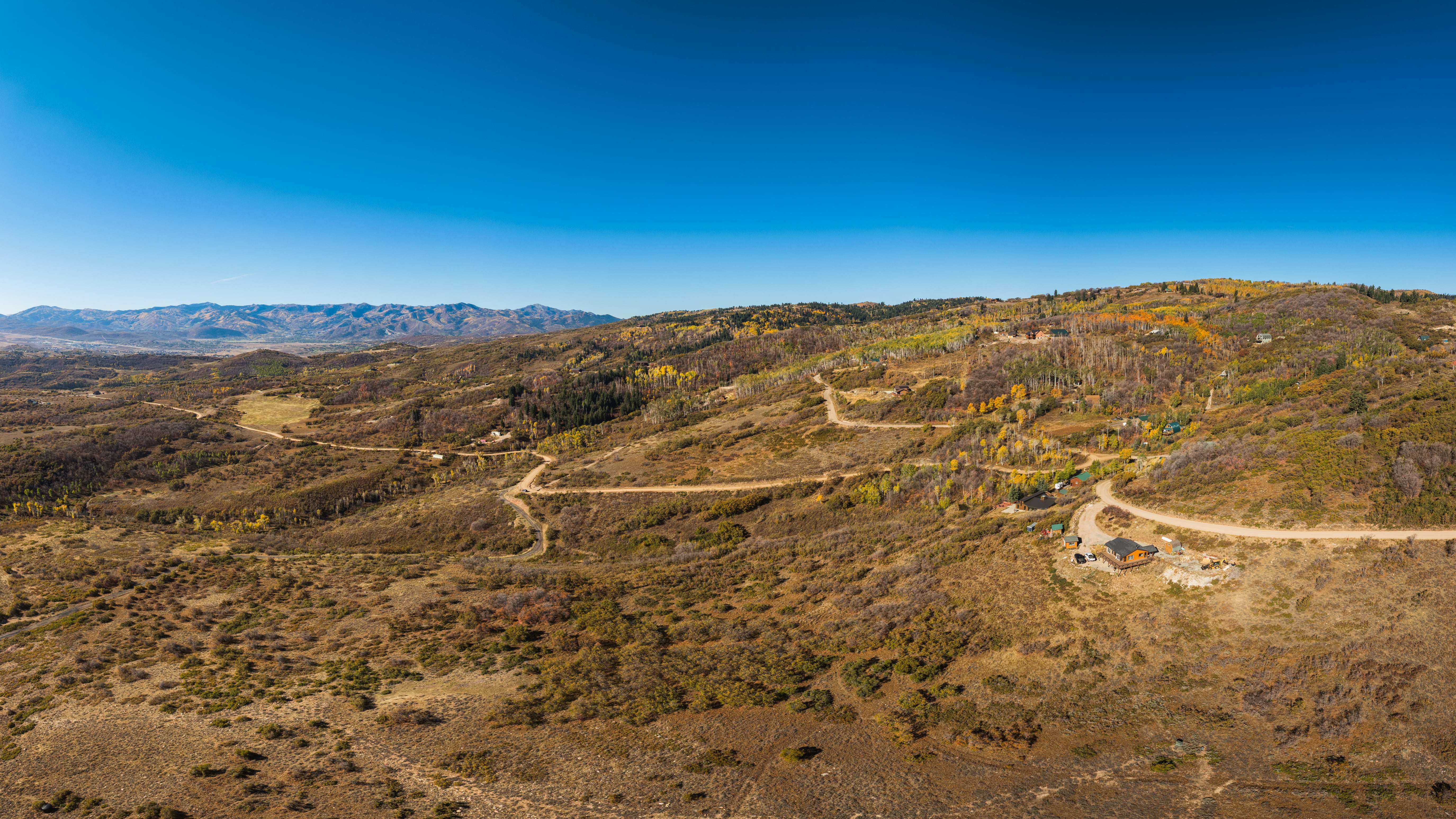 Drone / aerial view of mountains