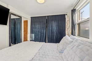 Bedroom with a closet