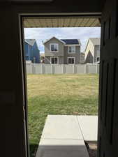 View from front door looking out