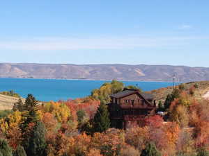 Water view featuring a mountain backdrop