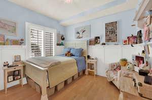 Bedroom featuring light wood-type flooring