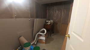 unfinished bathroom