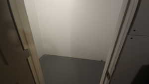 off unfinished bathroom