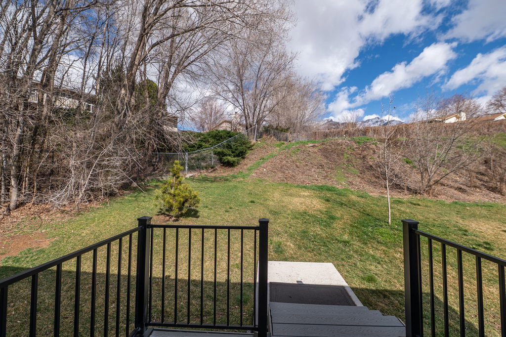 View of grassy yard