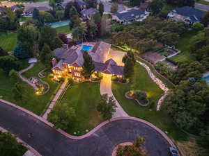 View from above of property