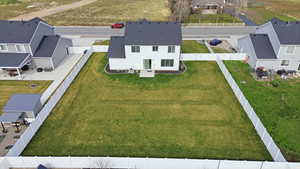 View from above of property