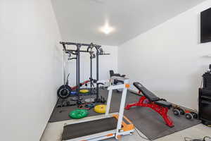 View of workout area