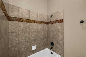 Bathroom view of  shower combination