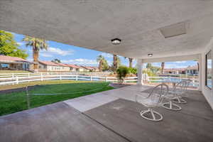 View of patio / terrace featuring a residential view