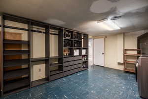 Laundry area with room for extra storage