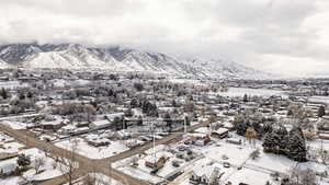 Mountain view featuring nearby suburban area
