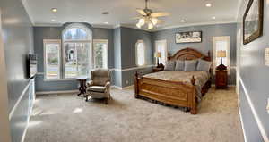 Primary Bedroom Suite #1.  Main level. Adjoining Full Bath