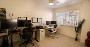 Bedroom 2 being used as office space