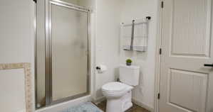 Ensuite bath with separate tub and shower