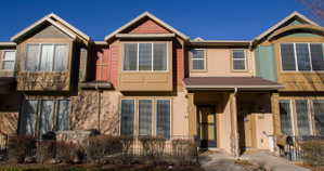 View of front of property with stucco siding