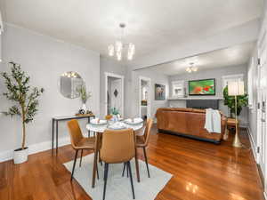 Combined dining/family space