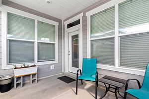 View of covered porch