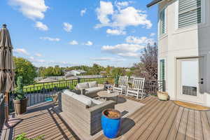 Deck featuring outdoor seating