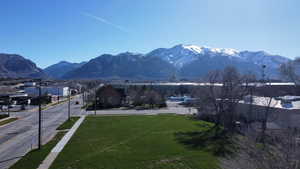 Aerial view looking east