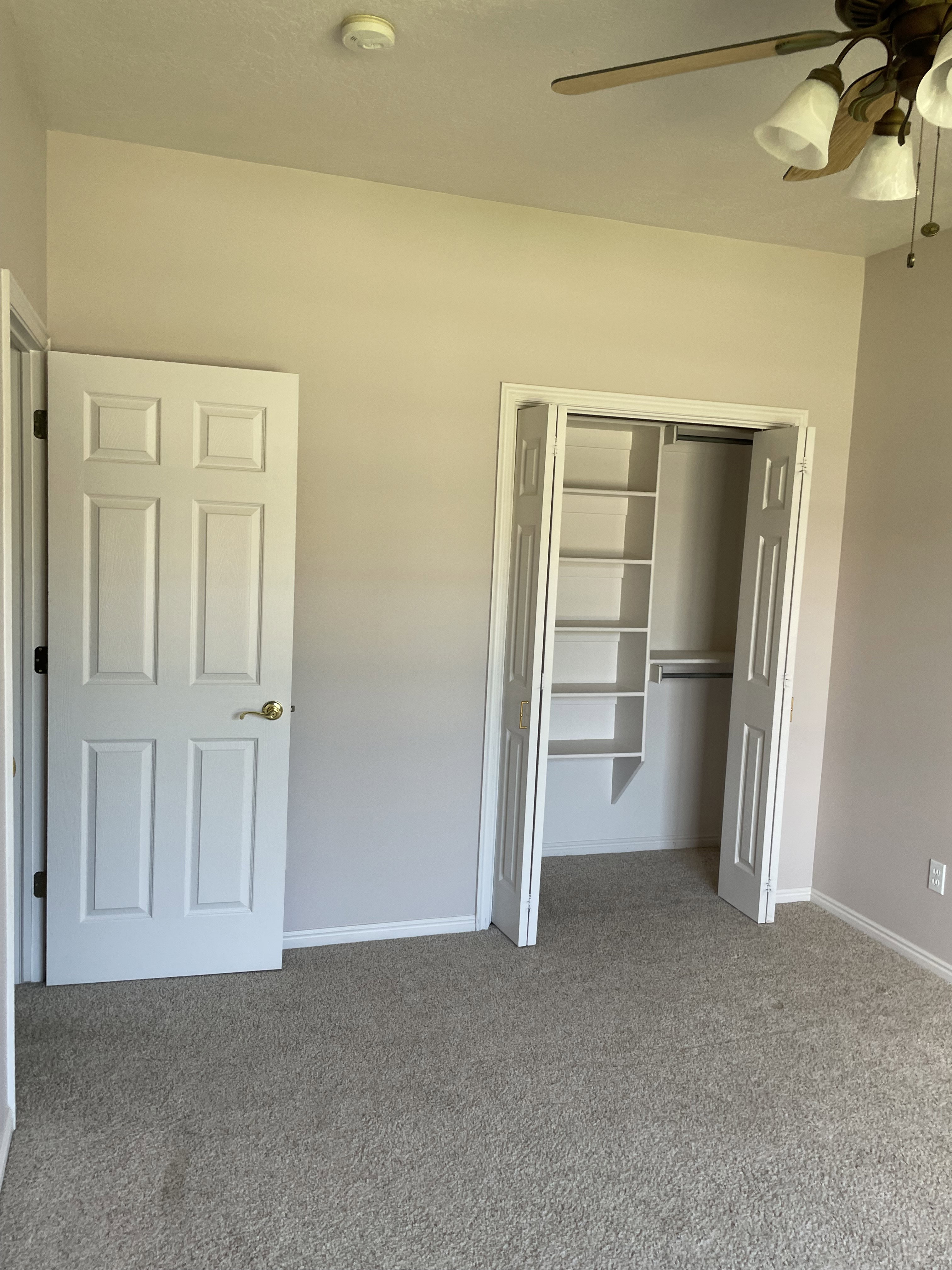 Neutral-toned wall paint throughout
