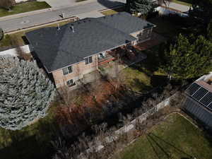 View from above of property