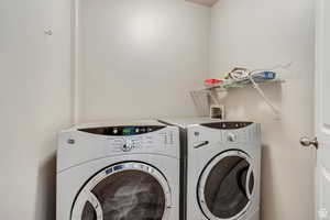 Laundry area with washer and dryer