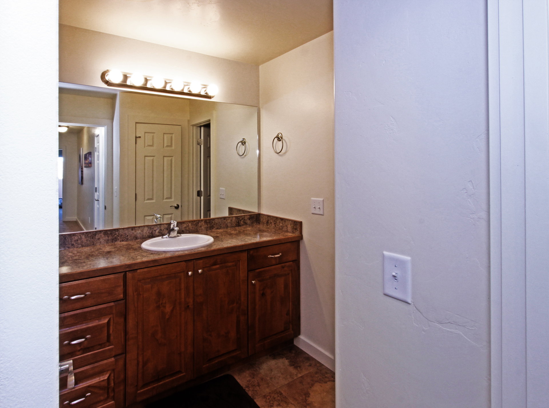 Bathroom featuring vanity