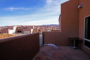Balcony with a residential view