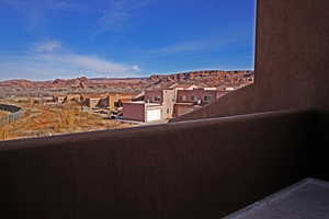 Balcony featuring a mountain view and a residential view