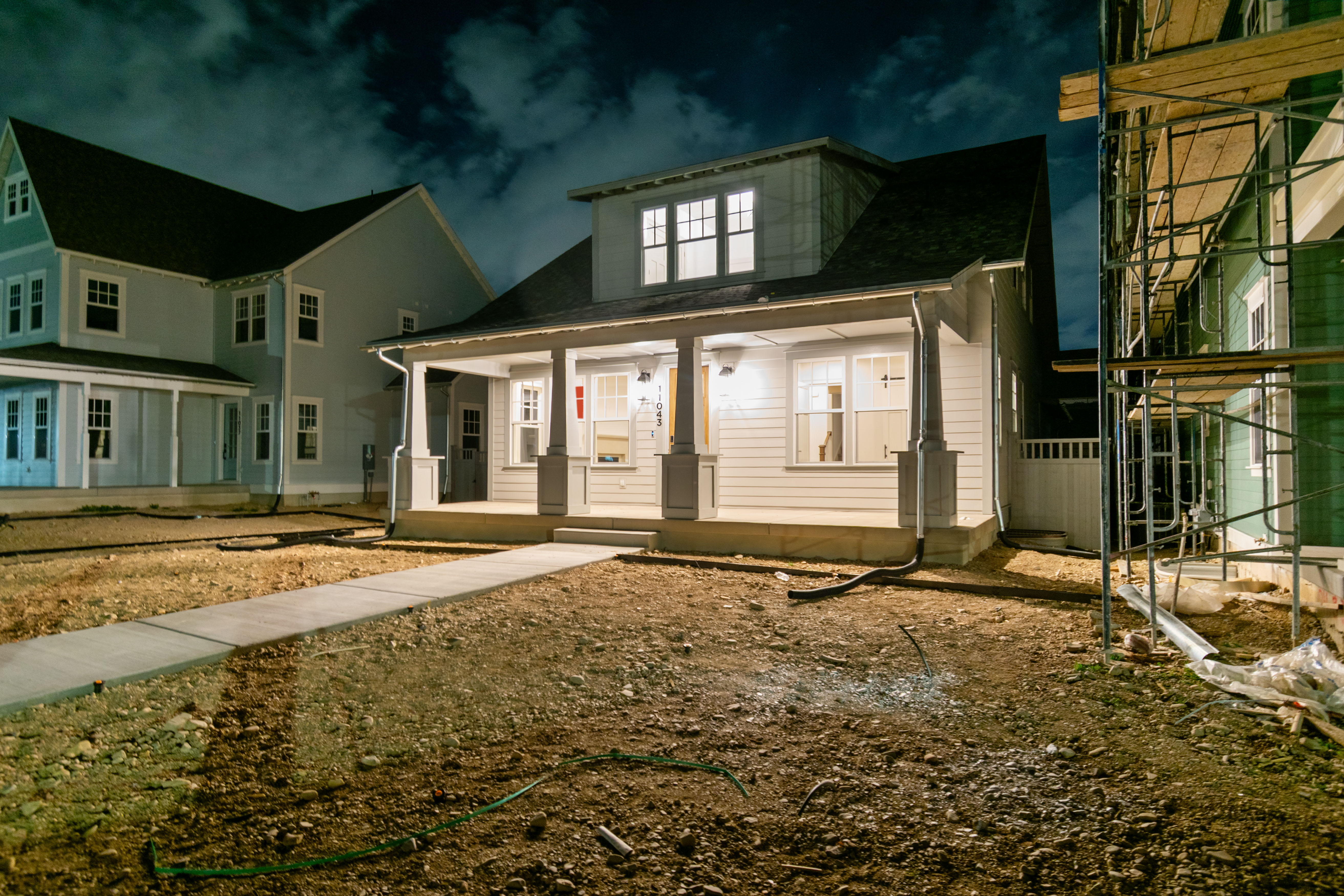 View of front of property with a porch