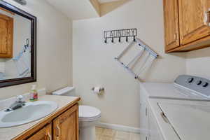 Half bath/laundry room on main floor