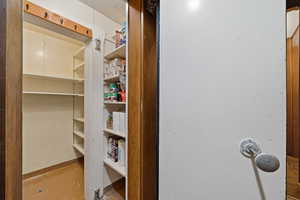 View of storage area