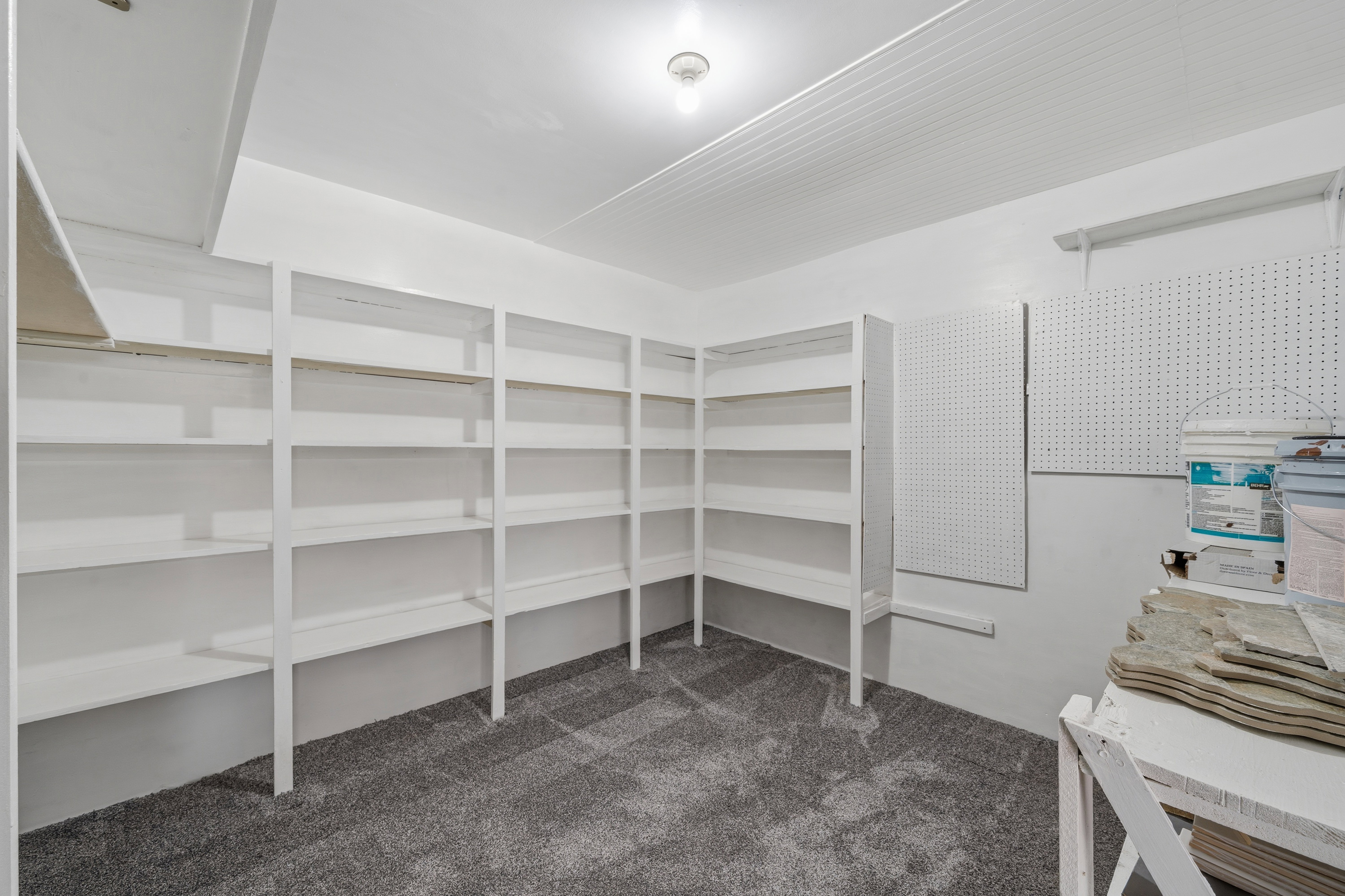 View of storage room