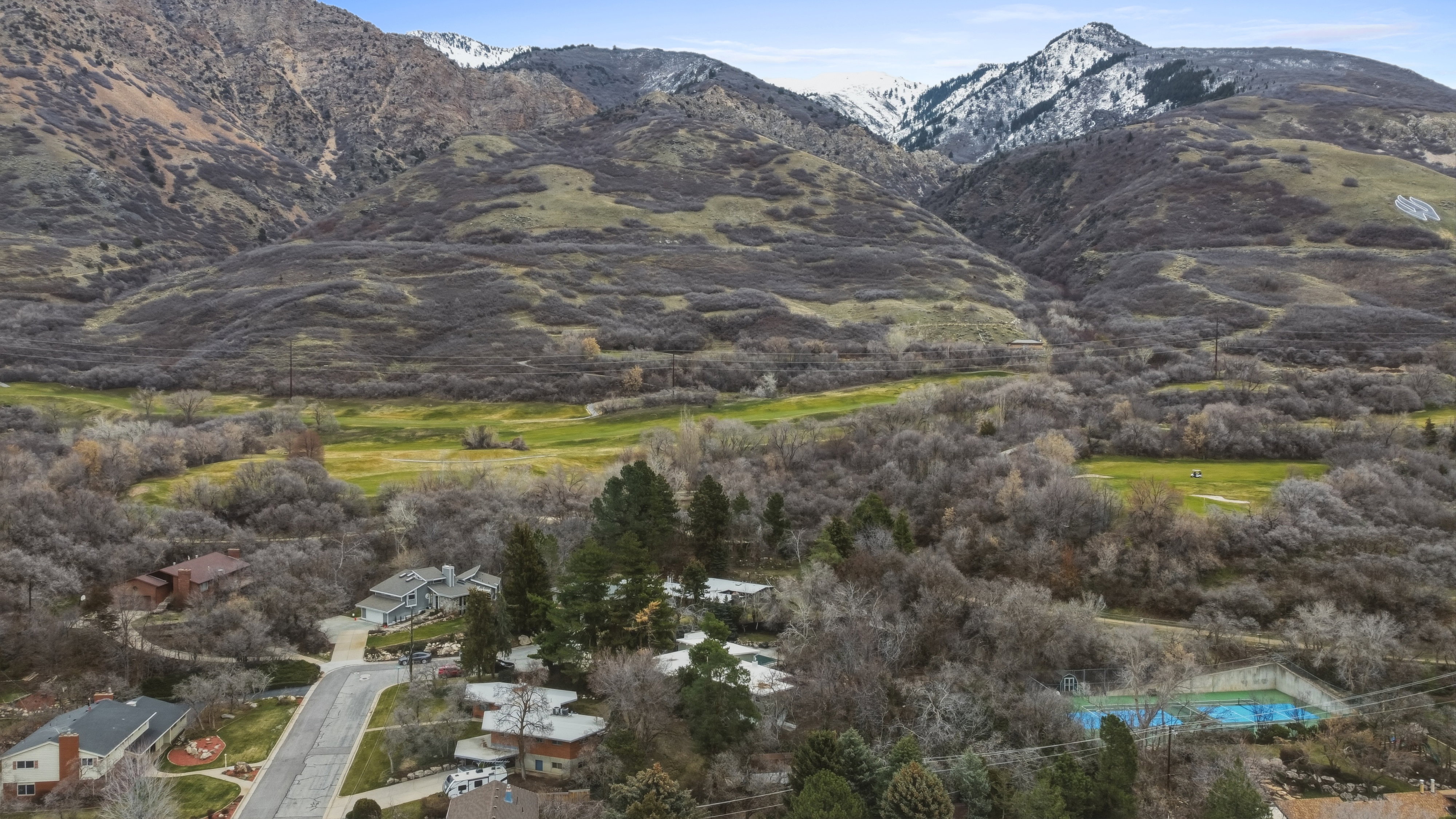 View of mountain background
