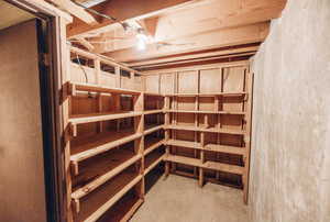 View of storage area