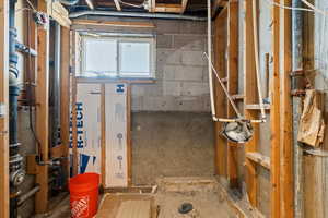 3/4 bath is ready for buyer to complete according to their preferences