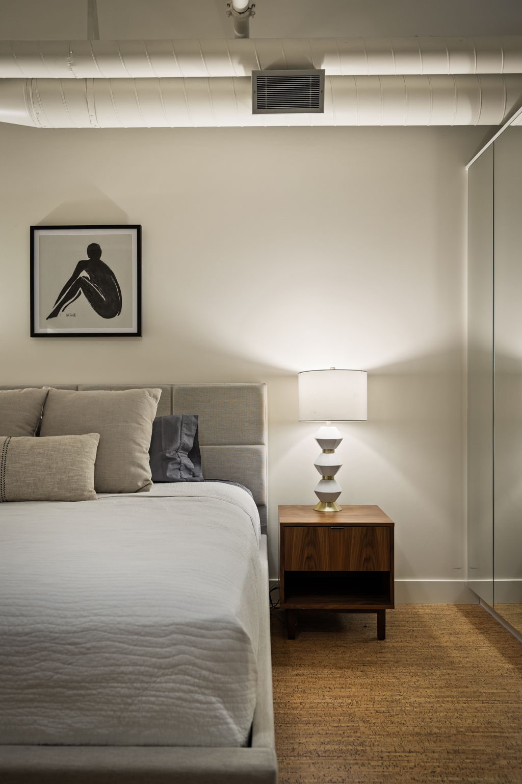 Bedroom featuring carpet