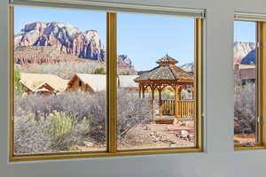 Detailed view of mountains