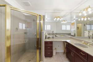 Primary Shower and Sink