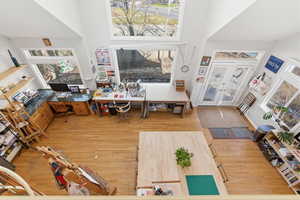 View from the Loft in the Art Studio/Separate Residence