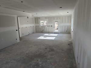 View of unfurnished living room