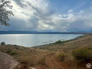 Water view featuring a mountainous background