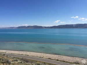 Water view with a mountain backdrop